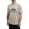 Alpha Industries Basic T-Shirt tričko pánske vintage white/purple Farba: béžová, Veľkosť: XL