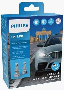 Philips LED H7 Ultinon Pro6000 HL 12 V 18W 2 ks / Autožiarovka LED / pätica PX426d (8719018013613)