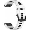 VSETKONAMOBIL 131632 SPORTY QUICK FIT Vymeniteľný silikónový remienok Garmin - šírka 20mm biely