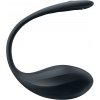 Vibračné vajíčko Ribbed Petal čierne Connect App Satisfyer