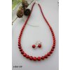 koral náušnice a náhrdelník