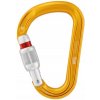 Lezecká karabína Petzl Attache Srew-Lock - Yellow
