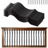 VEVOR Zábradlie 61ks 82cm na terasu, verandu, balkón a schody, čierne