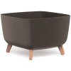 Květináč GRACIA SQUARE ECO WOOD 39 cm - barva: káva ECO