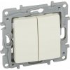 Legrand Slovensko, s.r.o. Niloé - 764602 - spínač dvojitý striedavý - (radenie: 6+6) - béžový