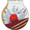 MC61/G/BOW - Medaila Q-Medals bowling (pr.50 mm, hr.2 mm) zlato - zlato