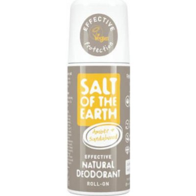 Salt Of The Earth Prírodné guličkový dezodorant s ambrou a santalom ( Natura l Roll On Deodorant) 75 ml