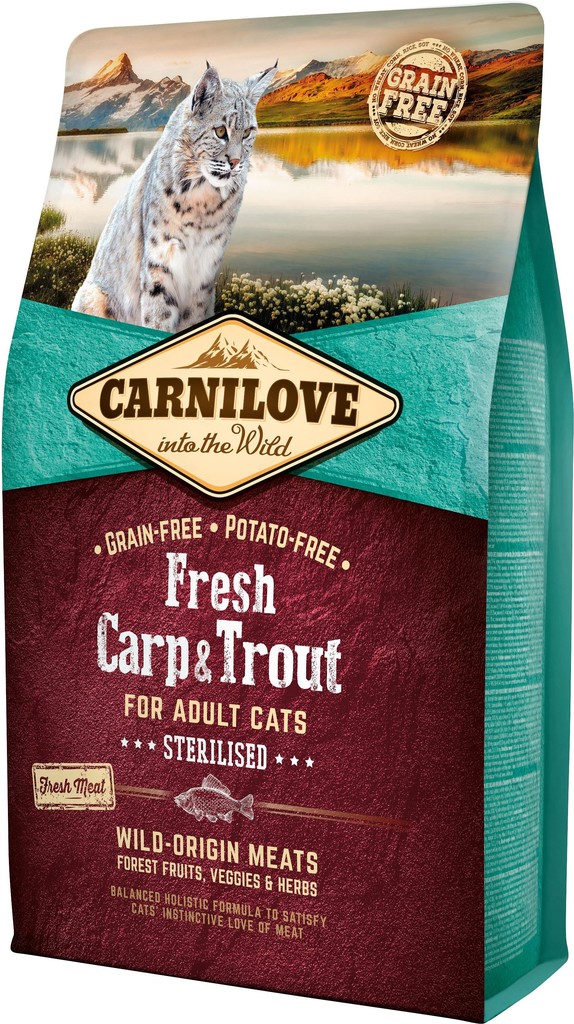 Carnilove Fresh Carp & Trout for Adult Cats Sterilized 2 kg