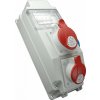 Rozvodnica 5M 16A+32A/400V/5P+1x250V FA istená IP54 - ROS 5/I-14 (SEZ DK)