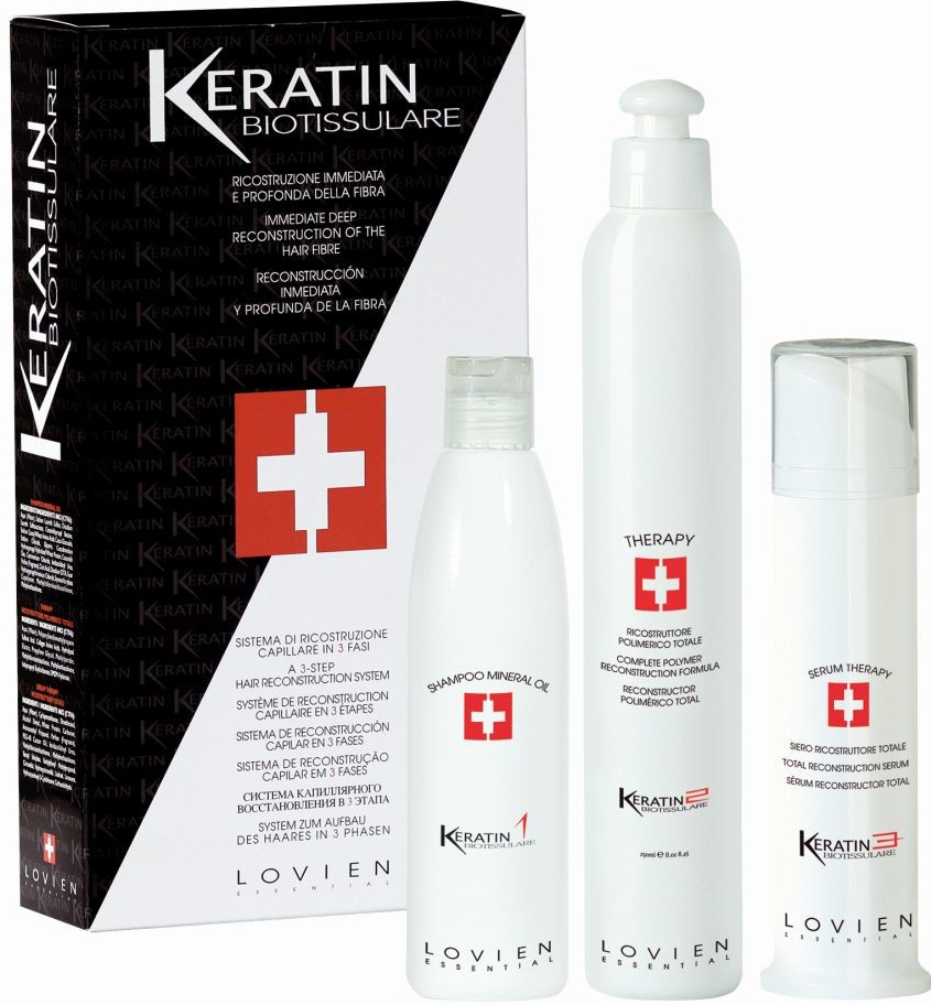 Lovien Essential Keratin Biotissulare Hair Reconstructor 3 Step Treatment