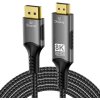 PremiumCord DisplayPort 1.4 na HDMI2.1 kabel pro rozlišení 8K@60Hz,4K@144Hz, 2m kportadk06-02