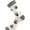 VOXX BUBO / Dámske slabé ponožky z merino s iónmi striebra - biela 39-42