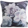 Takoy PREMIUM obojstranná obliečka na vankúš z mäkkého zamatu s motívom kvetov a lemovkou po okrajoch-HF-458004 | 45 x 45 cm