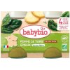 BABYBIO Zemiaky so špenátom (2x130g)