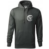 Volejbal lopta prso - Mikina pánska Cape s kapucňou - 3XL ( Tmavá bridlica (sivá so zeleným nádychom) )
