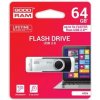 Goodram UTS3 64GB čierna / Flash disk / USB 3.0 / čítanie: 60MBs / zápis: 20MBs (UTS3-0640K0R11)