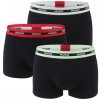 HUGO - boxerky 3PACK black with modern color waist z organickej bavlny - limitovaná fashion edícia (HUGO BOSS)-XL (99-107 cm)