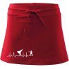 Karate EKG - Športová sukne - two in one - XL ( Červená )