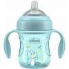 CHICCO Hrnček Transition učiaci s držadlami teal, 4m+