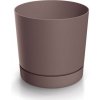 Prosperplast Kvetináč TUBO P s miskou 23,9 cm marsala