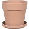 Kvetináč CALIMA Ø 22 x 20 cm set s podmiskou antik svetlá terakota