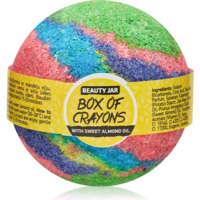 Beauty Jar Box Of Crayons bomba do kúpeľa s mandľovým olejom 150 g
