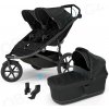 Thule Urban Glide 3 Double Black s magnetickou sponou + vanička Black + adaptéry