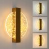 MODERNÁ KREATÍVNA NÁSTENNÁ LAMPA LED OKRÚHLA ČIERNA 12W DO IZBY