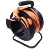 Napájací kábel PremiumCord predlžovací kábel 230V 25m bubon, oranžový (PPB-02-25)