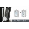 Aquatek otváracie sprchové dvere MASTER B1 85 cm číre sklo (Sprchové dvere Aquatek)