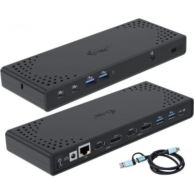 i-Tec USB 3.0 / USB-C / Thunderbolt Dual Display Docking Station PD 100W CADUA4KDOCKPDL2