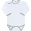 Dojčenské body New Baby so sivým lemom 80 (9-12m)