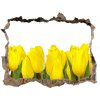 Samolepící nálepka fototapeta Žlté tulipány 95x64 cm