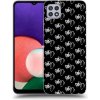 Picasee silikónový čierny obal pre Samsung Galaxy A22 A226B 5G - Separ - White On Black