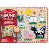 Melissa & Doug zvukové drevené puzzle