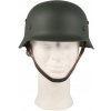 MFH Kovová prilba WW II s koženým vnútrom, OD green