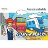 Vlaky a vláčiky - Dopravné omaľovánky A5