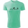 Karate EKG - Pánske tričko Fantasy športové - 2XL ( Mätová )