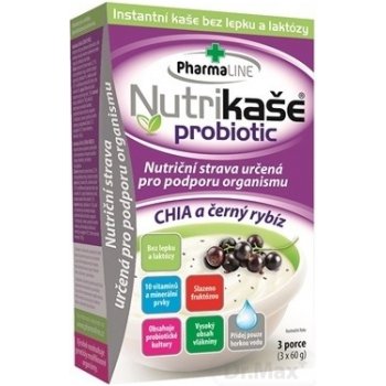 Nutrikaše probiotic chia a černý rybíz 3 x 60 g