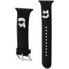 Karl Lagerfeld Karl and Choupette Head NFT Řemínek pro Apple Watch 38/40/41 Black KLAWMSLKCNK