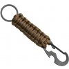 WARAGOD Paracord survival mutifunkčná kľúčenka 4 v 1 Sanya, coyot