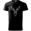 Geometria - Veľký jeleň - Tričko extra veľké (5-8XL) - 5XL ( Čierna )