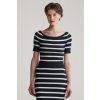 SVETER GANT STRIPED RIB KNIT OFF SHOULDER SS EVENING BLUE