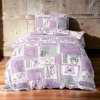 Bavlnené obliečky Homa TILDA LAVENDER 2-dielna sada 140x200 cm Bavlnené obliečky Homa TILDA LAVENDER 2-dielna sada 140x200 cm - 140x200 cm - 1x vankúš 1x prikrývka - gombíky