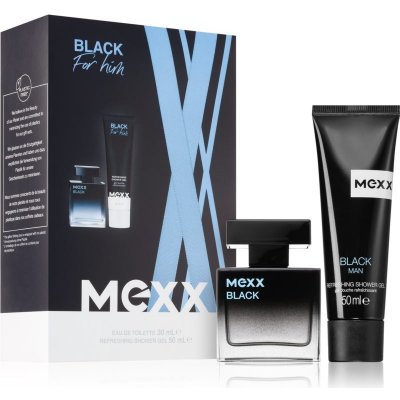 Mexx Black Man toaletná voda 30 ml + osviežujúci sprchový gél 50 ml