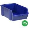 ArtPlast Plastové boxy BASIC, 305 x 480 x 177 mm, 12 ks, modré