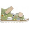 Zelené dievčenské sandále BARTEK s farebnými bodkami veľ. 24