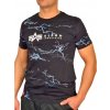 Alpha Industries Lightring AOP T tričko pánske Black/White Farba: čierna, Veľkosť: S