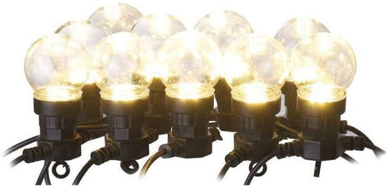 Emos DCPW02 50 LED reťaz 10x párty žiarovky číre 5 m vonkajšia aj vnútorná teplá biela