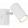 GLOBO 57911-1W ROBBY nástenné bodové svietidlo/spot s vypínačom 1xGU10 biela, chróm